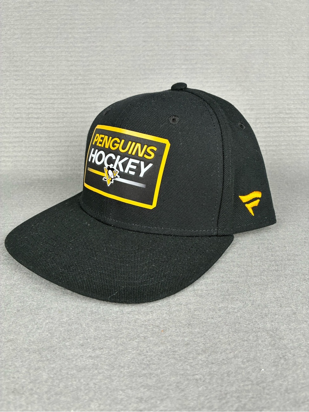 Fanatics NHL Pit. Penguins Hockey Authentic Pro Black & Yellow Snapback Hat